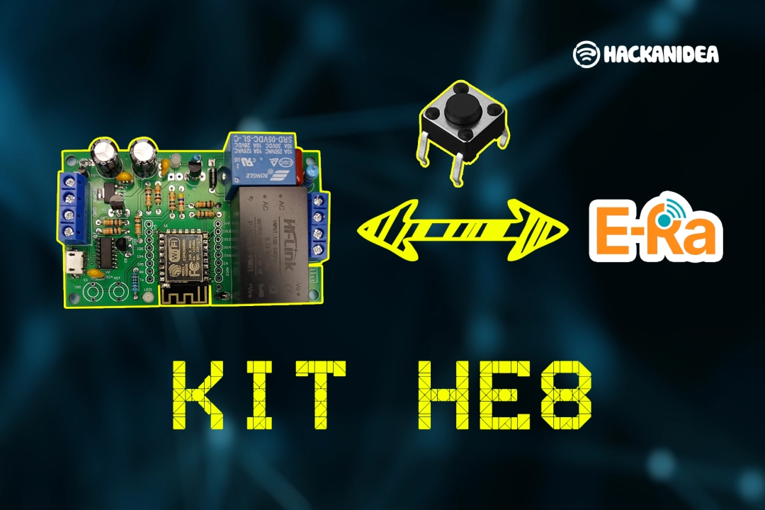 Kit HE8 Kết Nối Server E-RA đồng bộ nút nhấn