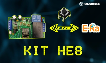 Kit HE8 Kết Nối Server E-RA đồng bộ nút nhấn